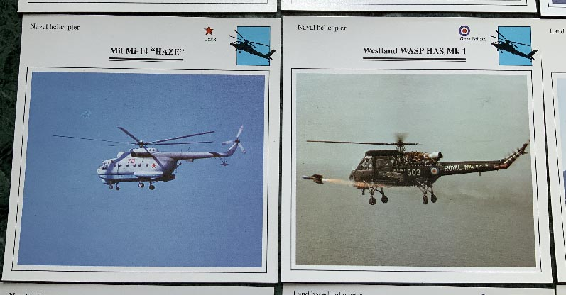 15 large helicopter aircraft tradecards